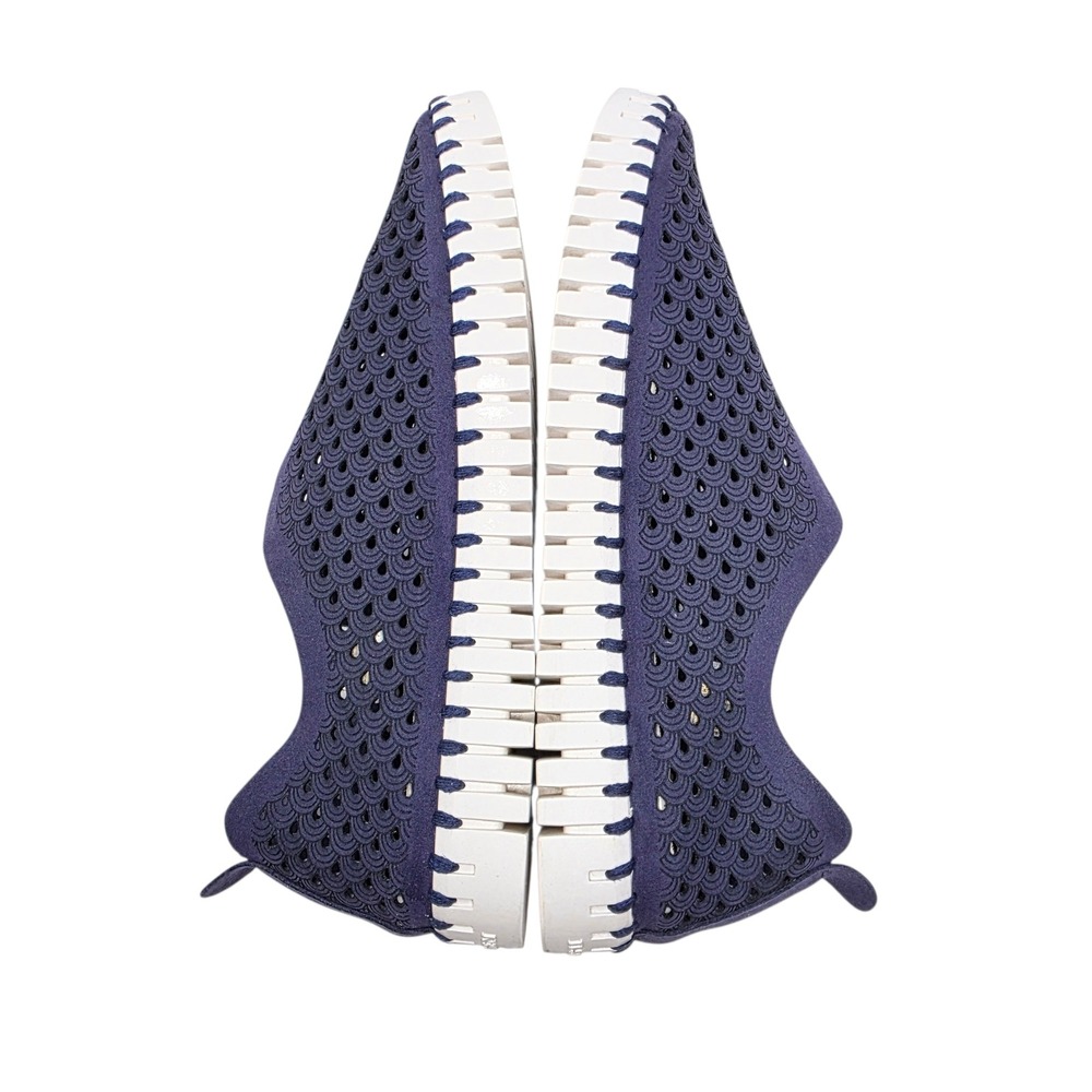 Ilse Jacobsen Tulip Navy Blue Perforated‎ Slip On Sneakers Women Size 39/ 9US - Picture 8 of 10